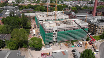 Two office buildings at Fuzja have been topped out